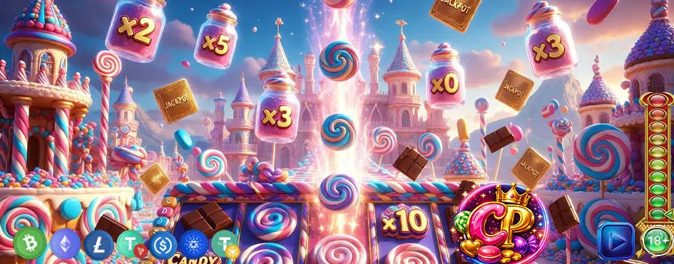 Free spins ve çarpan bombaları – Candy Palace