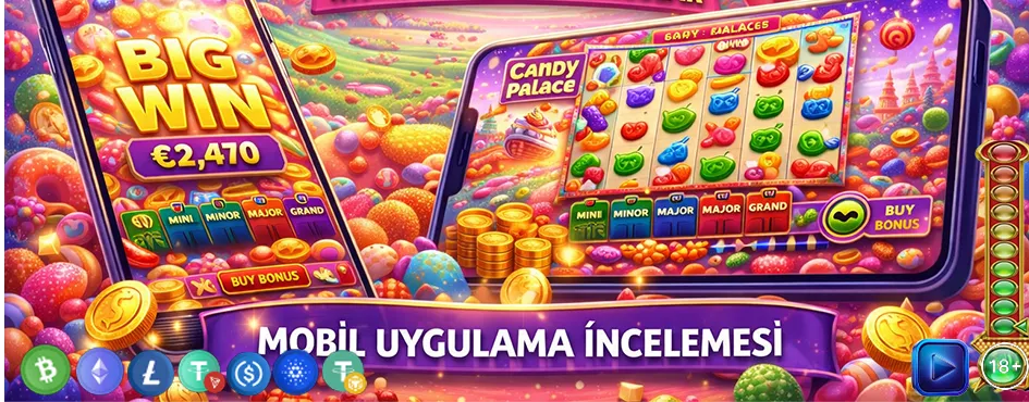 Pembe kale görsel tasarımı – Candy Palace